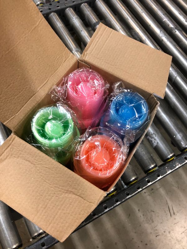 Photo 2 of 200 Disposable Bomber Cups - Color Plastic Bomber Shot Glasses - Heavy Duty, Highly Durable and Reusable Shot Cups - Perfect for Shots
