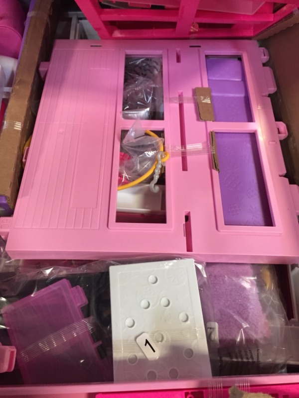 Photo 5 of Barbie Dreamhouse Doll House Playset Barbie House with 75+ Accesssories Wheelchair Accessible Elevator Pool, Slide and Furniture