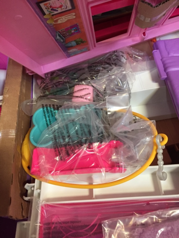 Photo 4 of Barbie Dreamhouse Doll House Playset Barbie House with 75+ Accesssories Wheelchair Accessible Elevator Pool, Slide and Furniture