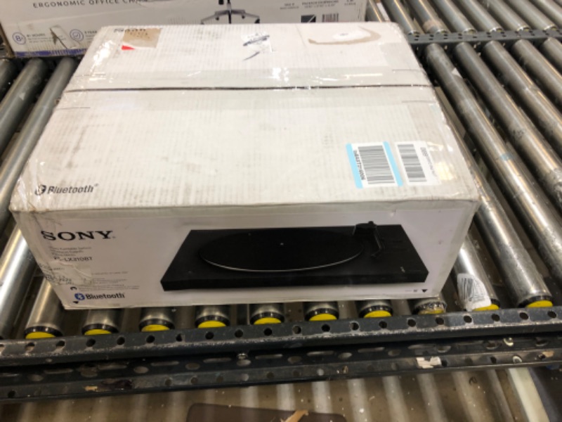 Photo 1 of Sony PS-LX310BT Belt Drive Turntable: Fully Automatic Wireless Vinyl Record Player with Bluetooth and USB Output Black