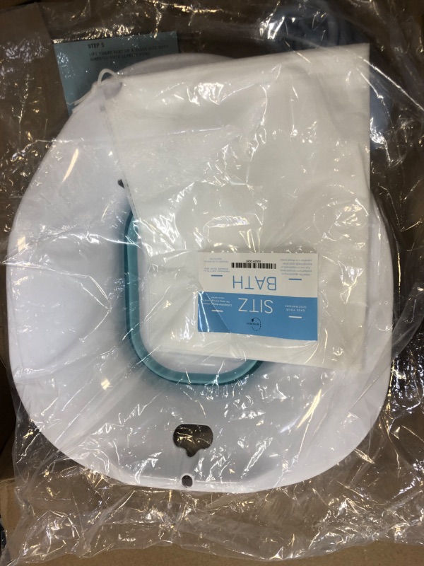 Photo 1 of Drop of DiviniTi Sitz Bath for Hemorrhoids Women - Sitz Bath for Postpartum Care - Yoni Steam Seat - Vaginial Steaming Kit - Collapsible, Drain Holes, Flusher Hose - Use w/Sitz Bath Salt