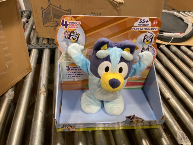 Photo 2 of Bluey Dance and Play 14" Animated Plush | Over 55 Phrases and Songs, Multicolor