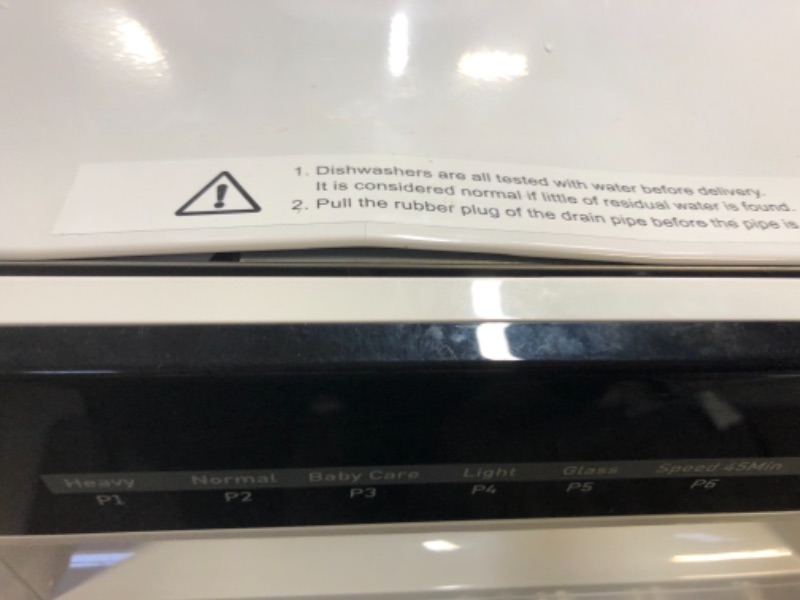 Photo 1 of Farberware Professional FCD06ABBWHA Compact Portable Countertop Dishwasher with 6 Place Settings and Silverware Basket, LED Display, Energy Star, White

