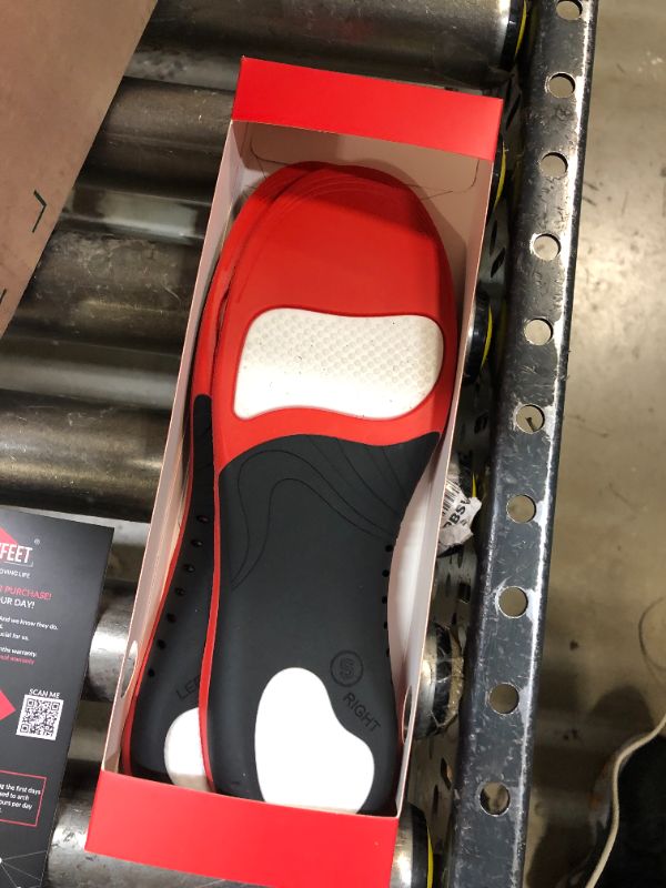 Photo 1 of Plantar Fasciitis Arch Support Insoles for Men and Women Shoe Inserts - Orthotic Inserts - Flat Feet Foot - Running Athletic Gel Shoe Insoles - Orthotic Insoles for Arch Pain High Arch - Boot Insoles Black S (Men 7-8.5/Women 8-9.5)