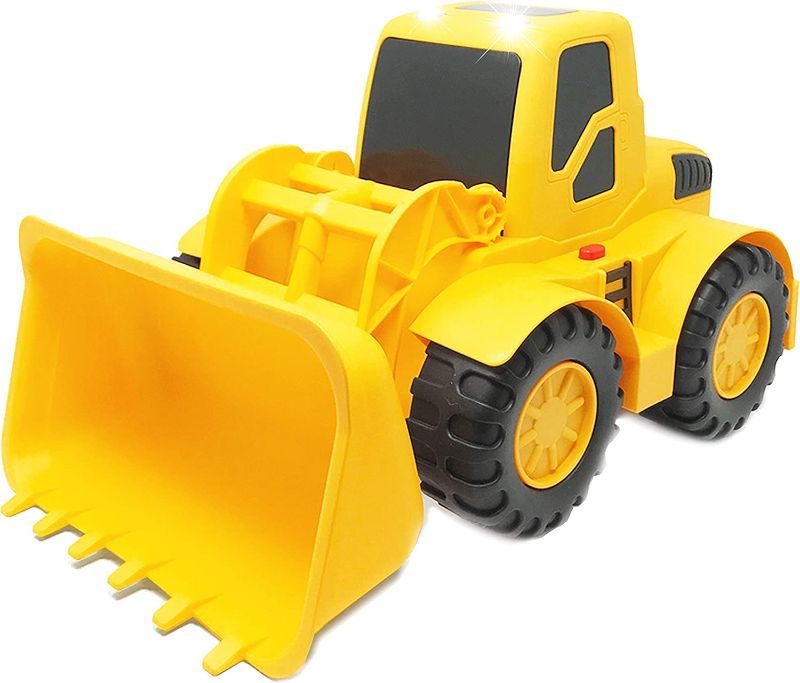 Photo 1 of Boley Builders Large Yellow Front Loader Truck with Lights and Sounds - Kids Construction Toys and Vehicles for Toddlers Boys and Girls----Like new 

