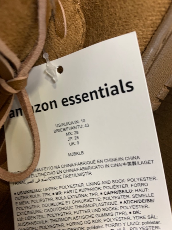 Photo 3 of Amazon Essentials Men's Warm Comfortable Slippers 10 Light Brown