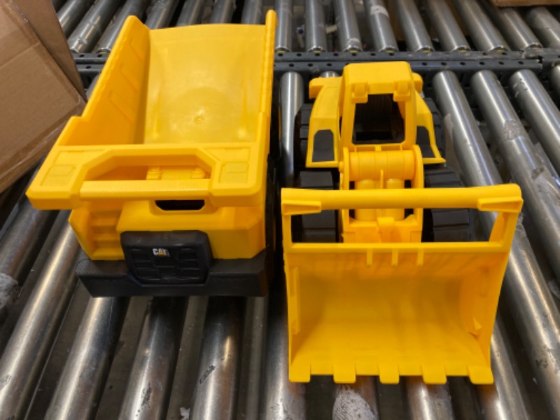 Photo 2 of Cat Construction Tough Rigs 15" Dump Truck & Loader Toys 2 Pack 15" DUMP TRUCK & LOADER 2 PACK