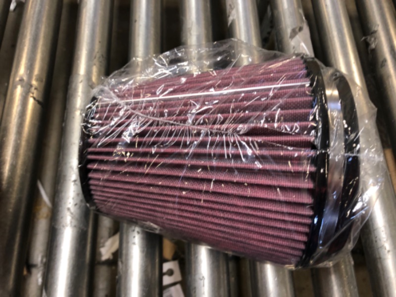 Photo 2 of K&N Universal Clamp-On Air Intake Filter: High Performance, Premium, Washable, Replacement Air Filter: Flange Diameter: 5 In, Filter Height: 7 In, Flange Length: 1 In, Shape: Round Tapered, RU-2800