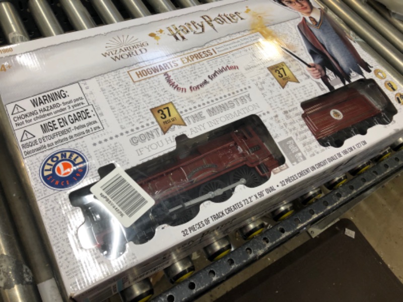 Photo 2 of Lionel Hogwarts Express Ready-to-Play 4-6-0 Set, Battery-powered Model Train Set with Remote Complete Set