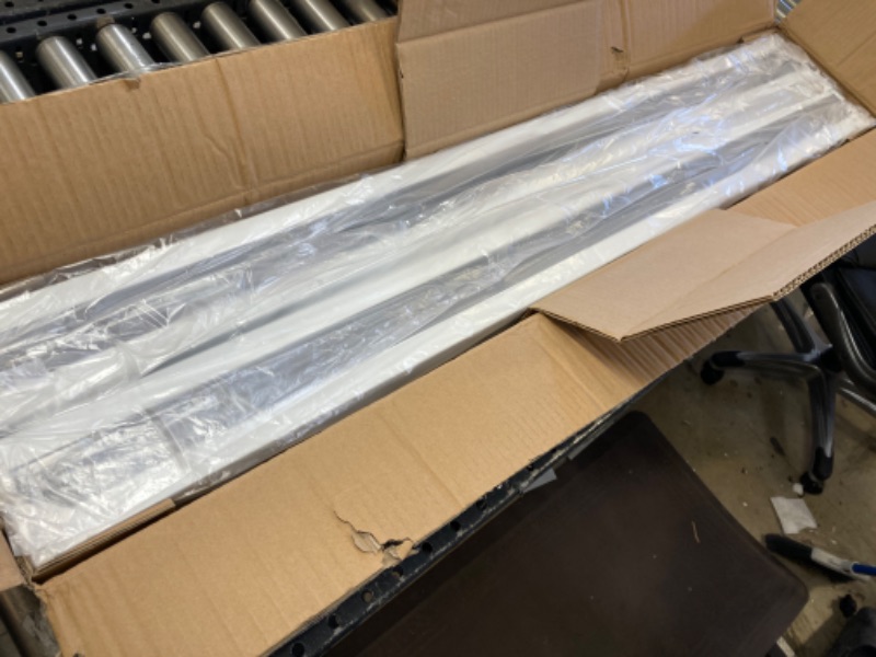 Photo 1 of 4 Pack 4FT LED Wraparound Light with 3 Wattages/3 Lumens/3 CCT Selectable, 55W/65W/75W, 5500lm/6500lm/7500lm, 3000K/4000K/5000K 4 Foot LED Wrap Light Fixture, Flush Mount Office Ceiling Light, ETL