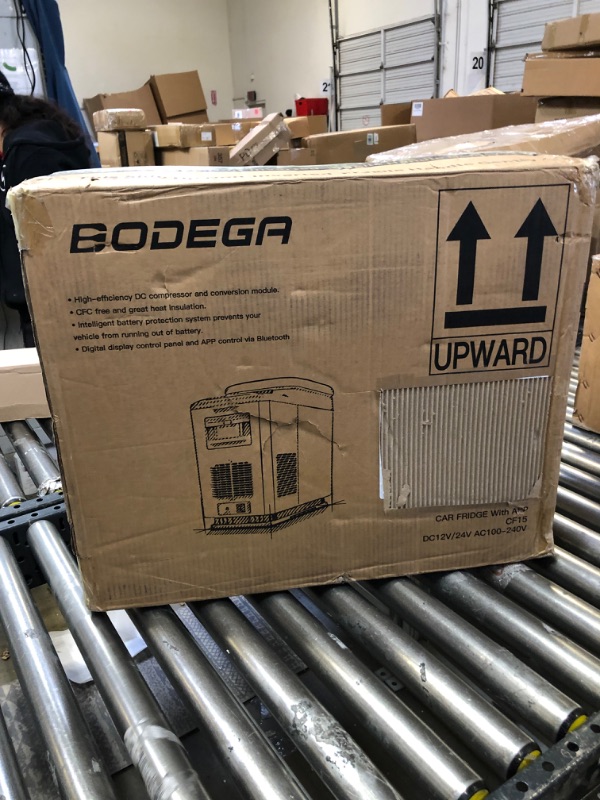 Photo 1 of BODEGA 12 Volt Refrigerator, 16 Quart (15L) Car Fridge, Portable Refrigerator (5?-68?), 12/24V DC for Outdoor, Vehicles, Camping, Travel