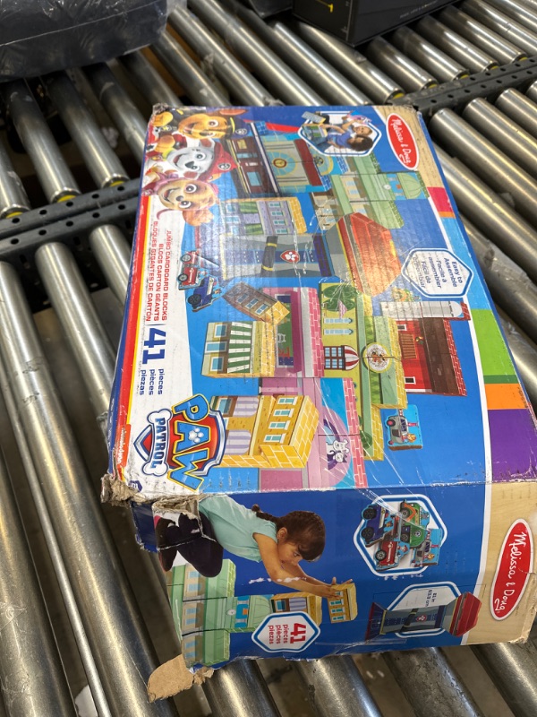 Photo 3 of Melissa & Doug PAW Patrol Jumbo Cardboard Blocks (41 Pieces) No Size Multi----------lightly used-------missing some pieces 