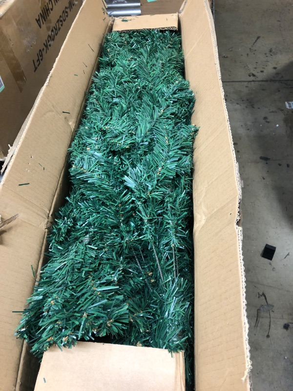 Photo 2 of 6 Ft Premium Christmas Tree with 1200 Tips for Fullness - Artificial Canadian Fir Full Bodied Christmas Tree with Metal Stand, Lightweight and Easy to Assemble