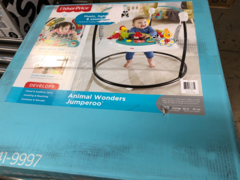 Photo 1 of Fisher-Price Animal Wonders Jumperoo, White 1 Count (Pack of 1)