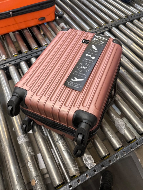 Photo 2 of Travelers Club Midtown Hardside 4-Piece Luggage Travel Set, Rose Gold 4-Piece Set Rose Gold (MISSING 26" LUGGAGE) 
