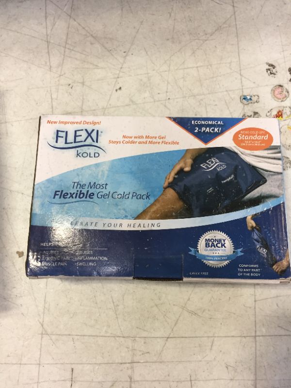 Photo 3 of 2 FlexiKold Gel Ice Packs (Standard Large: 10.5" x 14.5") - Reusable Cold Pack for Injuries, for Back Pain Relief, Migraine Relief Pad, After Surgery, Postpartum, Headache, Shoulder - 6300-COLD 2PK Large (Pack of 2)