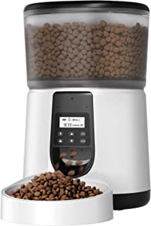 Photo 1 of Automatic Cat Feeders, 4L Pet Food Dispenser with Programmable Timer, Dry Food Meal Portion Size Control, Pet Food Feeder for Small & Medium Cats Dogs, Desiccant Bag, Voice Recorder
