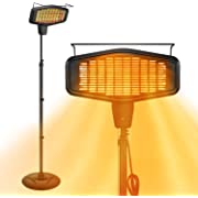 Photo 1 of Antarctic Star Patio Heater Electric Heater,Vertical indoor/outdoor garden heater, Height and Angle adjustable,Remote control IP65 rated, Quiet operation, energy saving, Quick heating for 3 seconds, Maximum power 1500W, ETL
