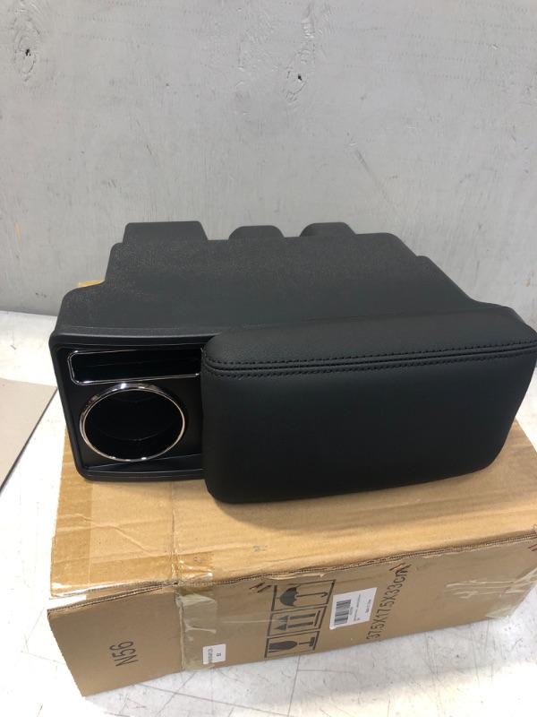 Photo 2 of Autorder Custom Fit for Center Console Storage Box Suzuki Jimny JB64W/JB74W 2018-2023 Accessories Armrest Box Replacement with Cup Holder Insert
