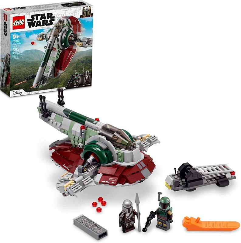 Photo 1 of LEGO Star Wars Boba Fett’s Starship 75312 Building Toy Set for Kids, Boys, and Girls Ages 9+ (593 Pieces)
