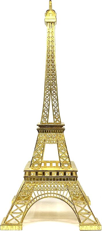 Photo 1 of allgala 19 Inch 48CM Eiffel Tower Statue Decor Alloy Metal-Gold (EF19-86193)
