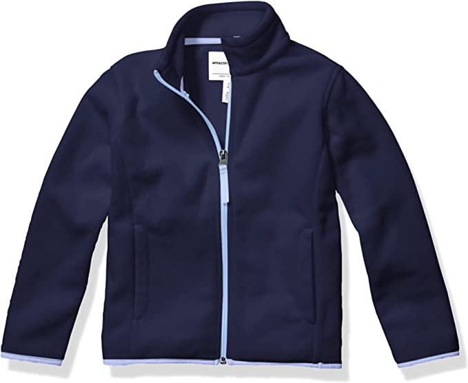 Photo 1 of Amazon Essentials Girls and Toddlers' Polar Fleece Full-Zip Mock Jacket XL

