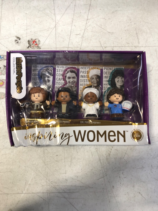 Photo 2 of Fisher-Price Little People Collector Inspiring Women, Special Edition Figure Set Featuring 4 trailblazing Women from American History
DAMAGE TO PACKAGING 