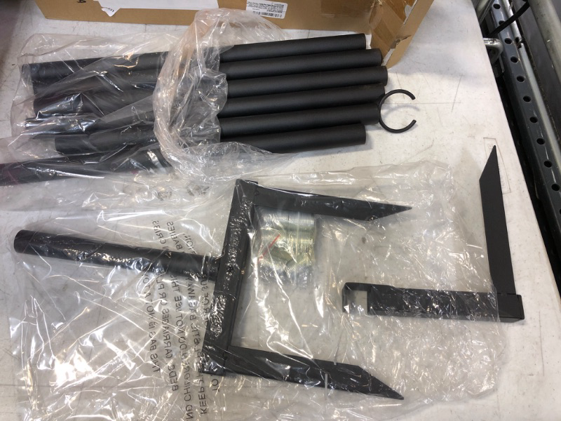 Photo 1 of VyGrow String Light Poles 1 Pack, 10ft Light Poles, Triangular 3-Claw Base, Hanging Light Stand Pole for Outdoor Yard Garden Wedding Patio Lighting Stand for Parties