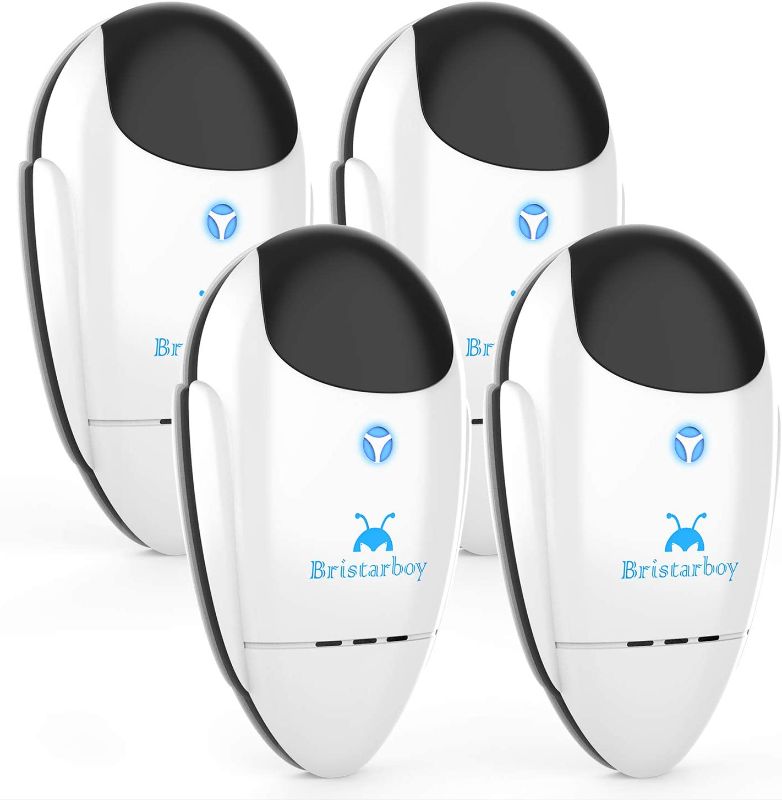 Photo 1 of Bristarboy Ultrasonic Pest Repeller 4 Packs, Electronic Indoor Pest Repellent Plug in Pest Control for Basement, Warehouse, Bedroom, Garage
