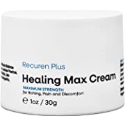 Photo 1 of Recuren Plus Seborrheic Dermatitis Cream, Max Strength for Psoriasis, Eczema, Folliculitis, Athletes Foot, Jock Itch, Urticaria, Anti-Itch Cream 30g (1 Pack)
