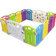 Photo 1 of Baby Playpen Kids Activity Centre Safety Play Yard Home Indoor Outdoor New Pen (Multicolour, Classic Set 14 Panel)
