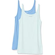 Photo 1 of Amazon Essentials Women's Slim-Fit Thin Strap Tank, Pack of 2 XSMALL
