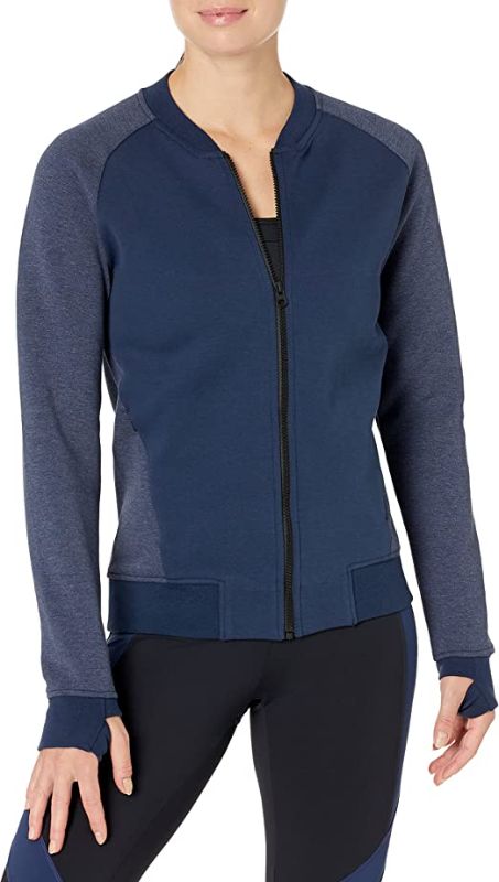 Photo 1 of Core 10 Women's Motion Tech Fleece Fitted Bomber Full-Zip Jacket - LARGE -