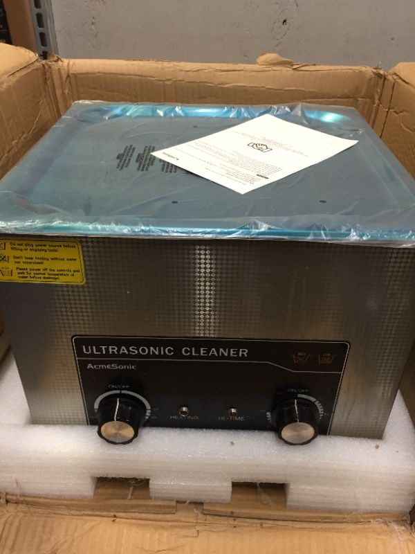 Photo 2 of ACMESONIC Ultrasonic Cleaner 15L Ultrasonic Cleaners with Heater 360w 40kHz High-Frequency Deep Cleaning Machine for Cleaning, Jewelry, Coins, Metal Small Parts, Circuit Board, Lab Tools, etc