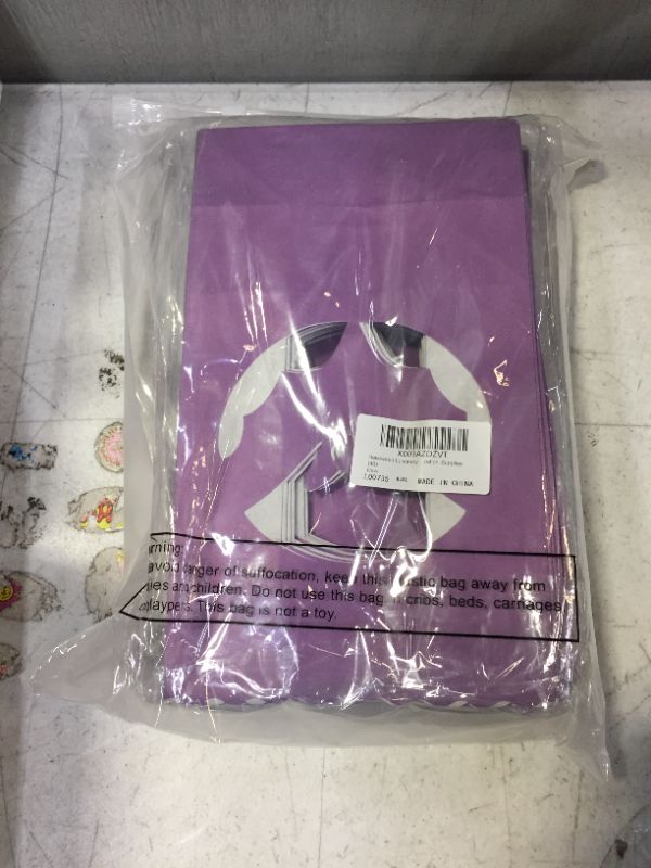 Photo 1 of 48 Pieces Halloween Luminary Paper Bags Flame Resistant Candle Bags 10.4 x 6 Inch Halloween Candle Holder Bag with Bat Silhouette Luminary Paper Bag for Halloween Party Decorations