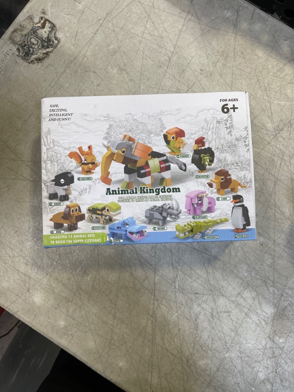 Photo 3 of IAMGlobal 12 in 1 Mini Building Blocks Animals, Assorted Toy Animal, Building Blocks Stem Toys, Party Favor for Kids, Goodie Bags, Birthday, Carnival Prizes Multicolored