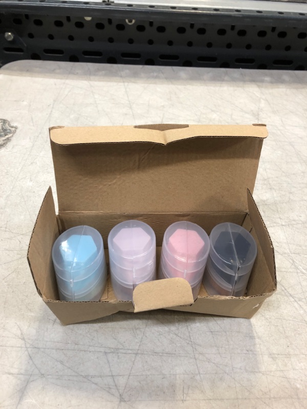 Photo 1 of 4 Pack Foundation Makeup Brush - BEAHOT Flat Top Travel Kabuki Brush Momma Brush for Blending Liquid, Cream or Flawless Powder Cosmetics with Protective Case, Easy to Carry Make up Brush Black; Blue; Salmon-pink; Pink