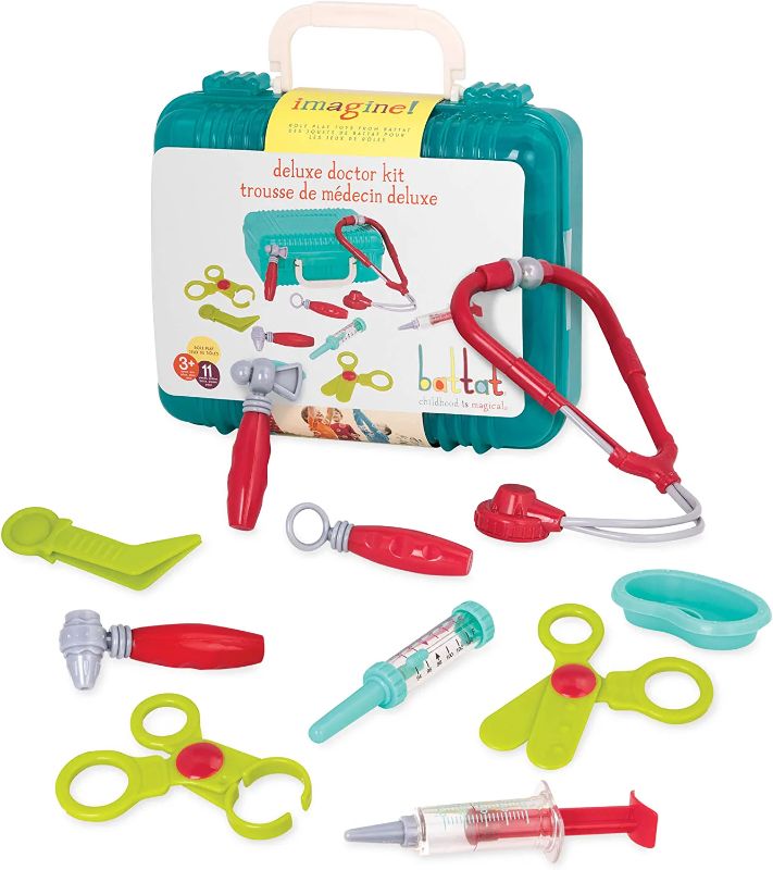 Photo 1 of Battat Deluxe Doctor Kit for Kids, Toy Doctor Kit with Carry Case and Stethoscope for Pretend Play, Toddler Toys for 3+ Years Old (11 Pcs)
