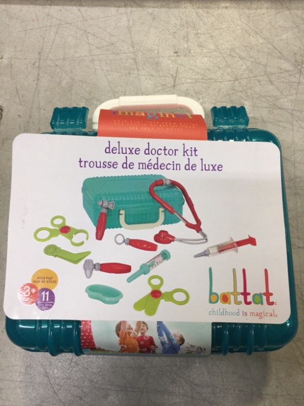 Photo 2 of Battat Deluxe Doctor Kit for Kids, Toy Doctor Kit with Carry Case and Stethoscope for Pretend Play, Toddler Toys for 3+ Years Old (11 Pcs)
