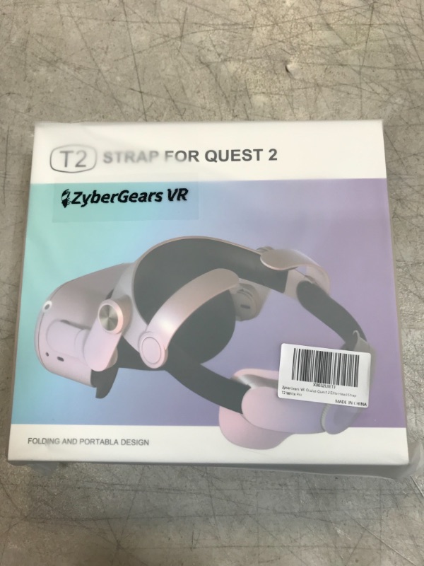 Photo 2 of ZyberGears VR Head Strap for Quest 2, Adjustable Elite Strap Reduce Face Pressure Enhance VR Experience, FACTORY SEALED