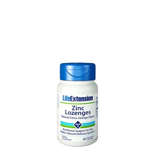 Photo 1 of 2 COUNT OF Life Extension Zinc Lozenges Citrus-Orange 60 Vegetarian Lozenges
, EXP DEC2022