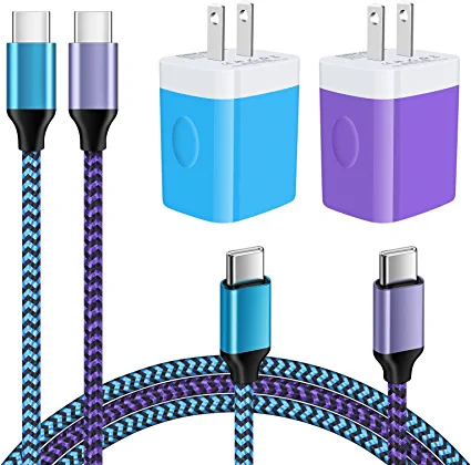 Photo 1 of 4Pack 20W Super Fast Charger Block with 6FT Type C to C Charger Cable Cord for Pixel 7 6 Pro 6a 5a 5 4a 4 3a 3 2 XL, Samsung Galaxy A13 5G/A23/A33/A53/A73/A42/A32/S22/S21/S20/S10 Plus/Z Flip4/Z Fold4
