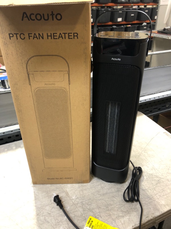 Photo 2 of 24" Space Heater, Heaters for Indoor Use, 1500W Portable Electric Heaters Oscillating Ceramic Heater with Thermostat, PTC Fast Heating, Overheat Protection, 12H Timer for Bedroom, Office, Certified
