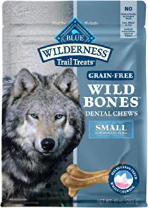 Photo 1 of Blue Buffalo Wilderness Wild Bones Grain Free Dental Chews Dog Treats, Small 10-oz Bag EXP JAN 09/24
