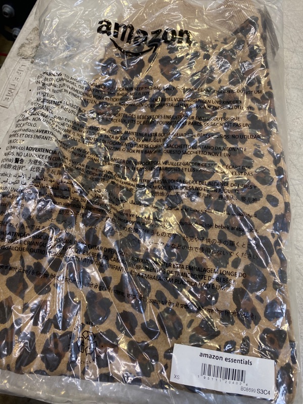 Photo 2 of Amazon Essentials Women's French Terry Fleece Jogger Sweatpant (Available in Plus Size) X-Small Leopard