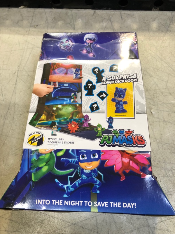 Photo 2 of Just Play PJ Masks Night Time Micros Mystery HQ Box Set, Collectible Hidden Mini Figures, Styles May Vary