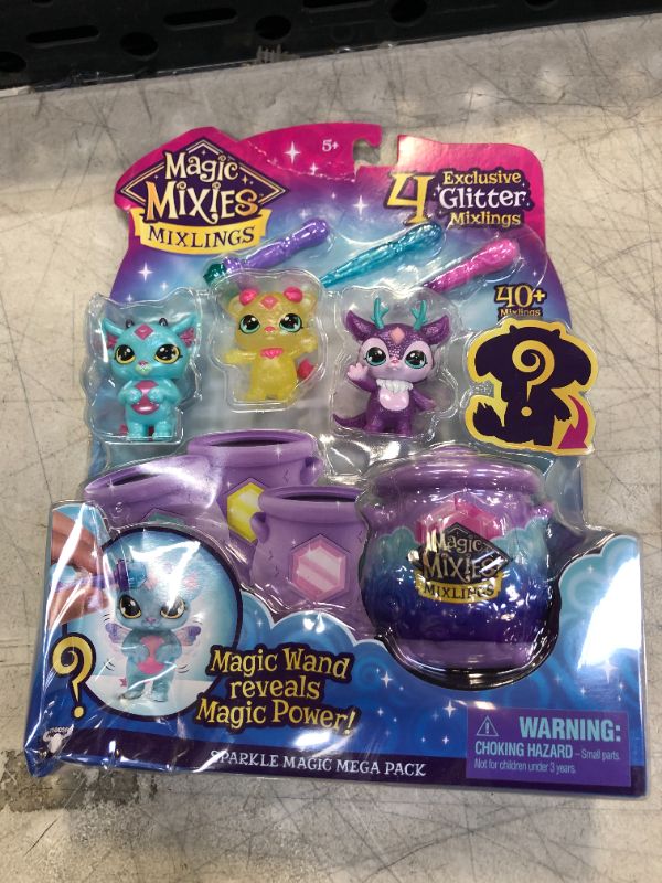 Photo 2 of Magic Mixies Mixlings Sparkle Magic Mega 4 Pack, Magic Wand Reveals Magic Power, for Kids Aged 5 and Up, Multicolor Older Version