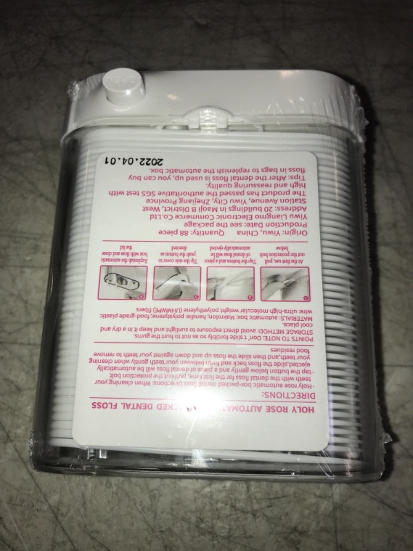 Photo 2 of Dental Floss Picks Holy Rose Pop Up Flossers White Dispenser, with Adult Flossing Sticks 88 Count,No Fragrance Smell?Sealed Storage,Cleaning Teeth More Hygienic