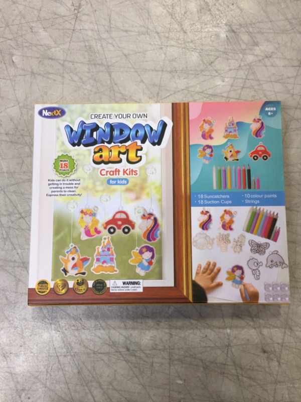 Photo 2 of 18PCS Make Your Own Window Arts and Crafts - Paint Your Own Suncatchers Kit DIY Painting Projects for Kids Ages 6 and Up