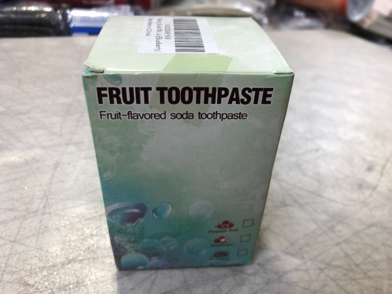 Photo 2 of Baking Soda Whitening Toothpaste,Intensive Stain Remover Whitening Toothpaste Strengthening Stain Removal Toothpaste Whitening Removal Fluoride-Free Press Toothpaste (Blueberry)